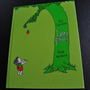L'arbre genereux (The Giving Tree)  Vintage Hard Cover Book - in French 1982